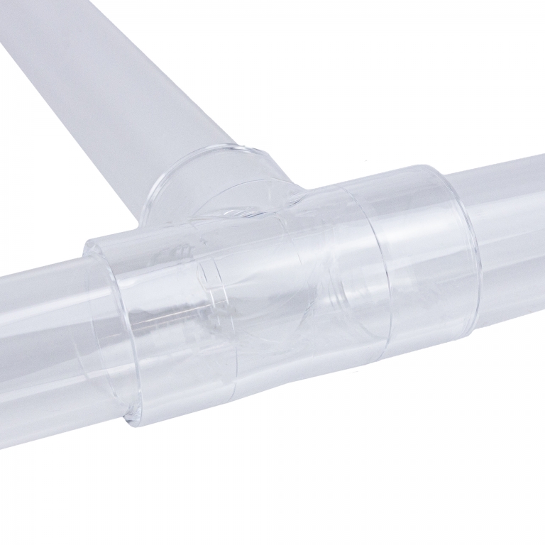 Pipe connector clear for 50mm - T